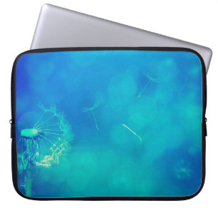Funda Para Portátil Naturaleza de los dientes de león de fondo de text