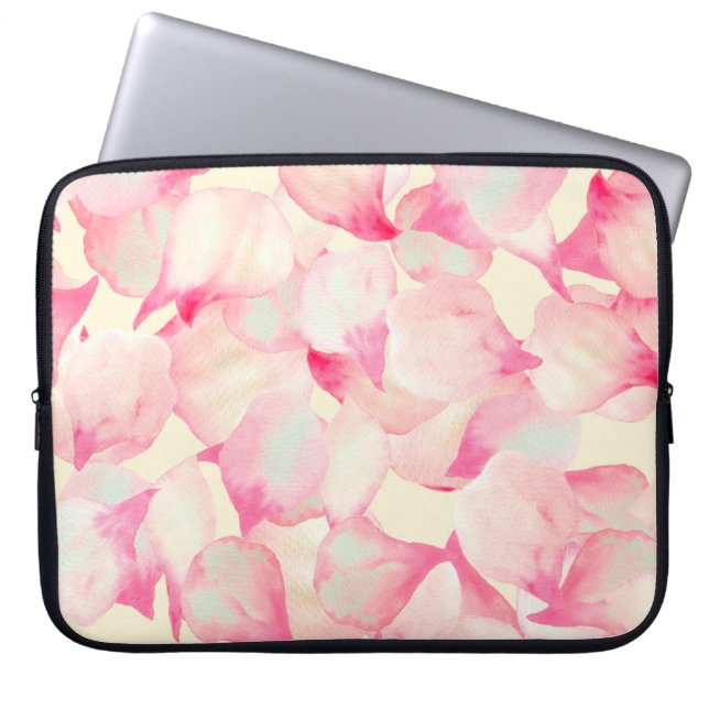 Funda Para Portátil Naturaleza del florecimiento rosa. Naturaleza de l (Frente)