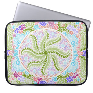 Funda Para Portátil Naturaleza Pastel Mandala Art