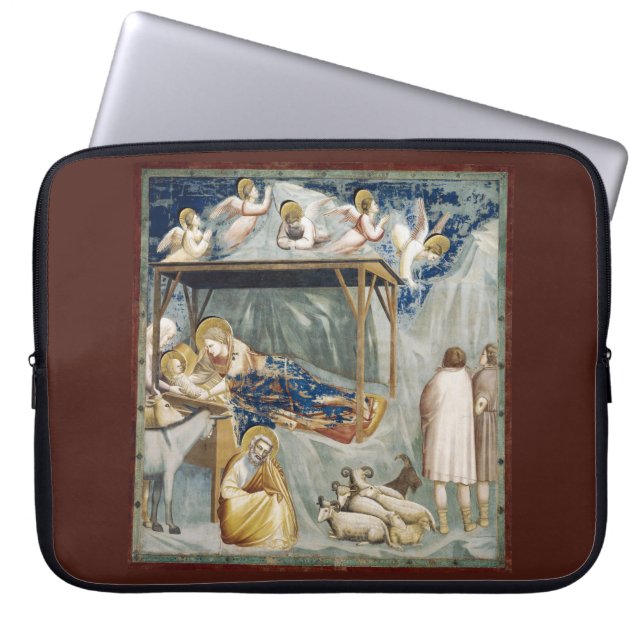 Funda Para Portátil Navegación (nacimiento de Jesucristo) (por Giotto) (Frente)
