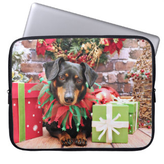 Funda Para Portátil Navidad - Dachshund - Tanner