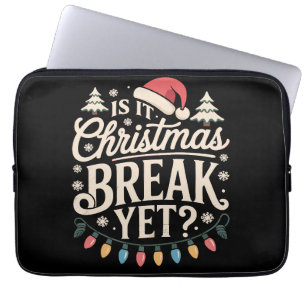 Funda Para Portátil Navidad Divertida ¿Ya es Vacaciones de Navidad Pro