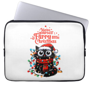 Funda Para Portátil Navidad Pequeña Peluda