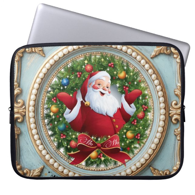 Funda Para Portátil Navidad Santa  (Frente)