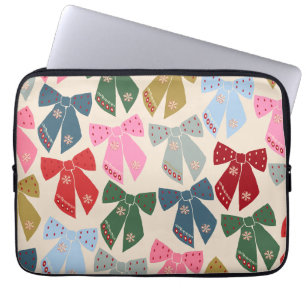 Funda Para Portátil Navidades Bows Coquette