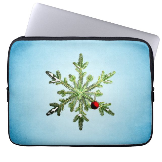 Funda Para Portátil Navidades Copo de nieve - Elegantes vacaciones de  (Frente)