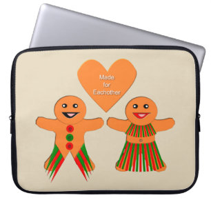 Funda Para Portátil Navidades Cuidados Gingerbread Pareja