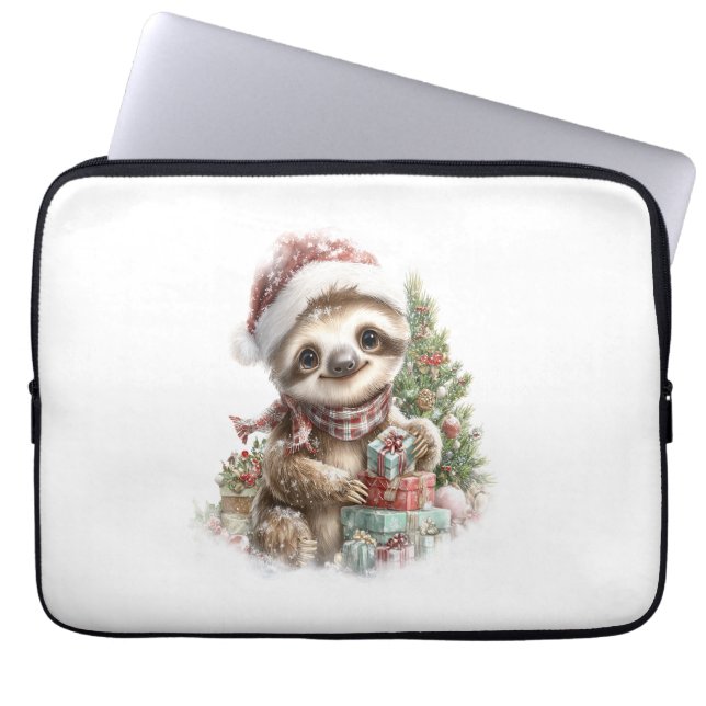 Funda Para Portátil Navidades de camisetas eslovacas Santa Hat (Frente)