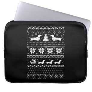 Funda Para Portátil Navidades de Dachshunds