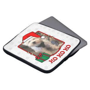 Funda Para Portátil Navidades de fotografía personalizado Santa Hat Ma