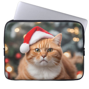Funda Para Portátil Navidades de Ginger British Shorthair