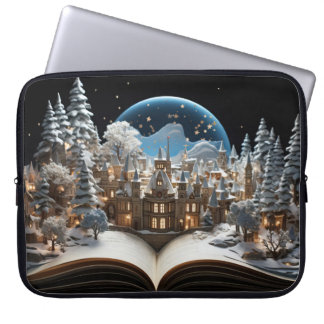 Funda Para Portátil Navidades de la aldea de Snow-Globe