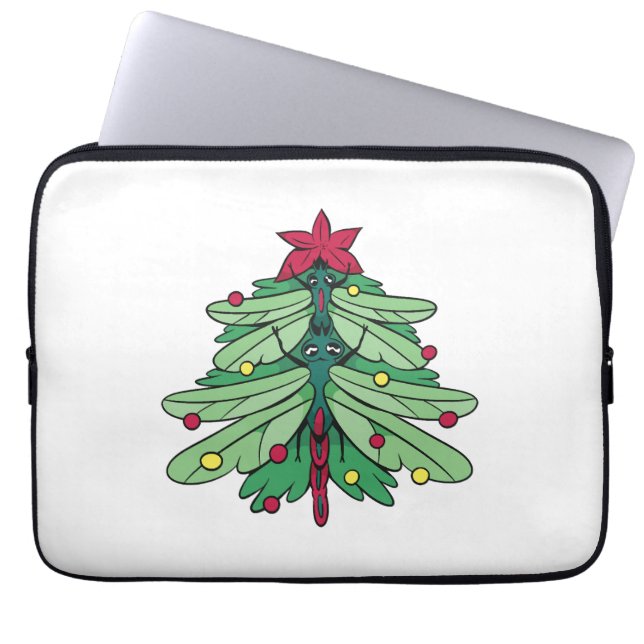 Funda Para Portátil Navidades de la libélula (Frente)