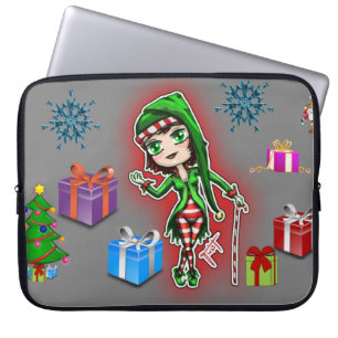 Funda Para Portátil Navidades de Neoprene Manga para portátiles de 15