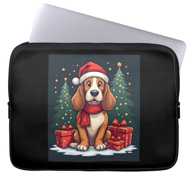 Funda Para Portátil Navidades de perrito de la zona metropolitana Fies (Frente)