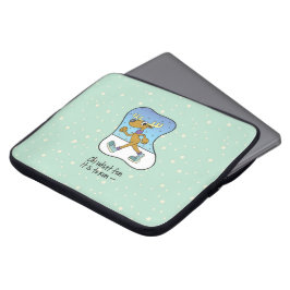 Funda Para Portátil Navidades de renos en ejercicio