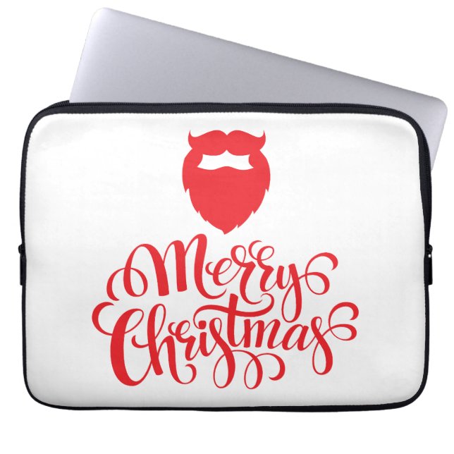 Funda Para Portátil Navidades diseñan barba Santa (Frente)