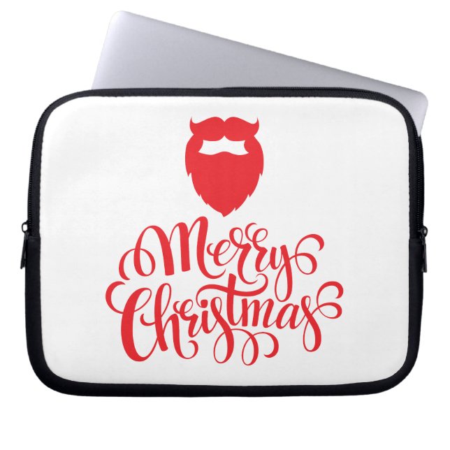 Funda Para Portátil Navidades diseñan barba Santa (Frente)