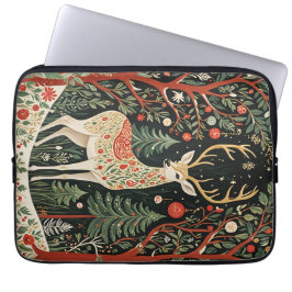 Funda Para Portátil Navidades forestales de medianoche