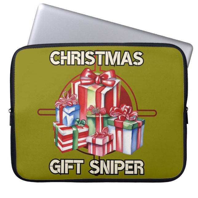 Funda Para Portátil Navidades, francotiradores, regalos, ejército (Frente)