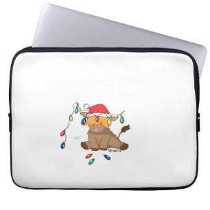 Funda Para Portátil Navidades iluminan el encanto del suéter fea de va