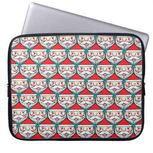 Funda Para Portátil Navidades lindo santa claus sonrisa cara palmadita