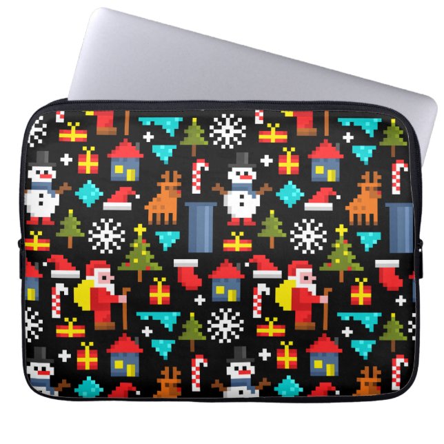 Funda Para Portátil Navidades Pixel (Frente)