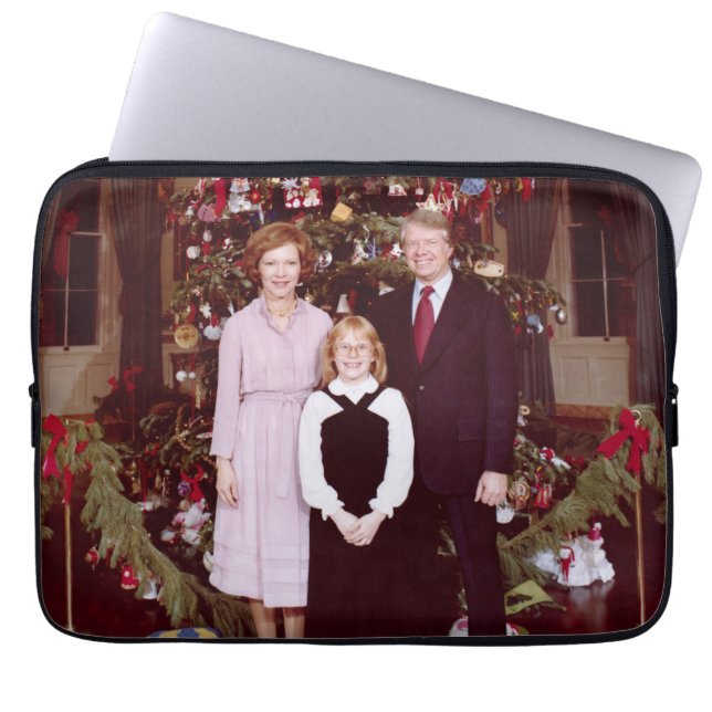 Funda Para Portátil Navidades Presidente James Jimmy Carter Casa Blanc (Frente)