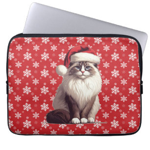 Funda Para Portátil Navidades Ragdoll cat, Xmas Santa Ragdoll gatito