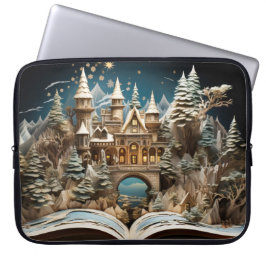Funda Para Portátil Navidades Storybook Castle Pop-Up Wonderland