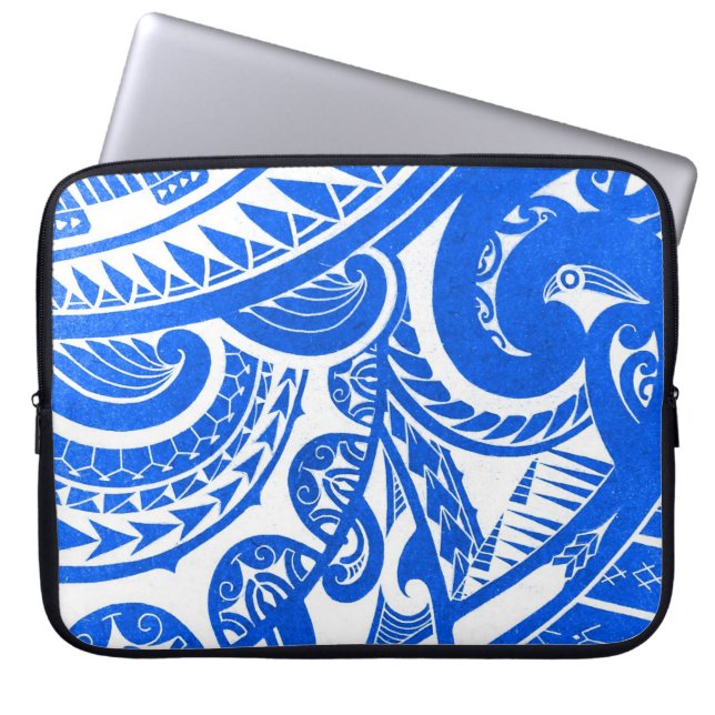 Funda Para Portátil negativo/invirtió diseño tribal del tatuaje en la (Frente)