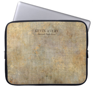 Funda Para Portátil Negocio de textura de línea rústica personalizada