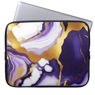 Funda Para Portátil Negrita Moda de oro morado de moda