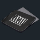 Funda Para Portátil Negrita y moderna tu nombre o palabra | Blanco sob<br><div class="desc">Negrita y moderna.</div>