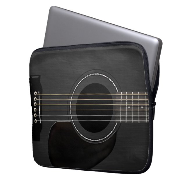 Funda Para Portátil Negro de la guitarra (Anverso izquierdo)