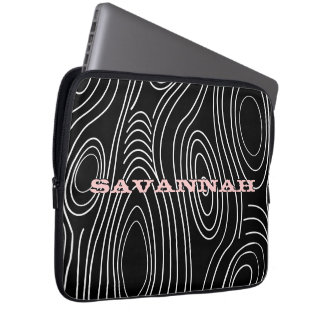 Funda Para Portátil Negro o de cualquier color Madera Grain Lap Top Co