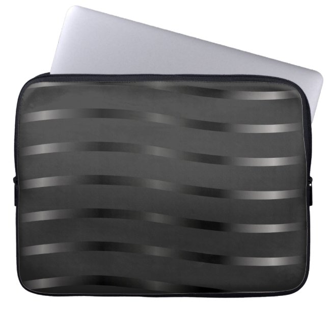Funda Para Portátil Negro sobre negro (Frente)