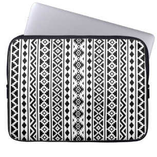 Funda Para Portátil Negro vertical de Ptn II de la esencia azteca en