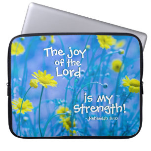 Funda Para Portátil Nehemías 8:10 El gozo del Señor es mi fuerza