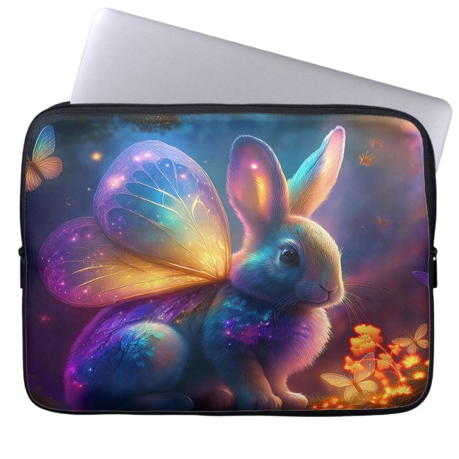 Funda Para Portátil Neon Bunny (Frente)