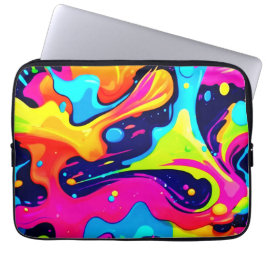 Funda Para Portátil Neon Chaos Explosión de color líquido