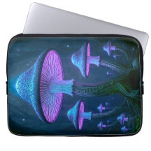Neón Deco Bioluminoso Ciberpunk de la Naturaleza