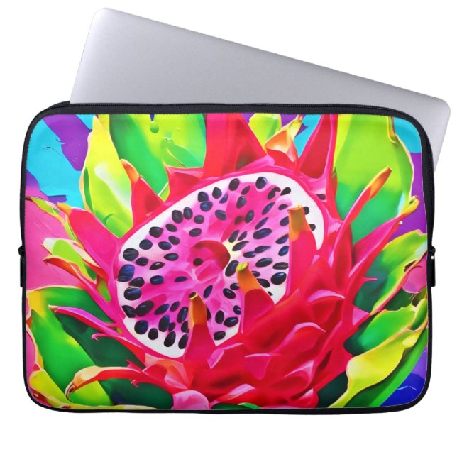 Funda Para Portátil Neon Dragon Fruit Splendor (Frente)