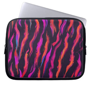 Funda Para Portátil Neon Fire Flame