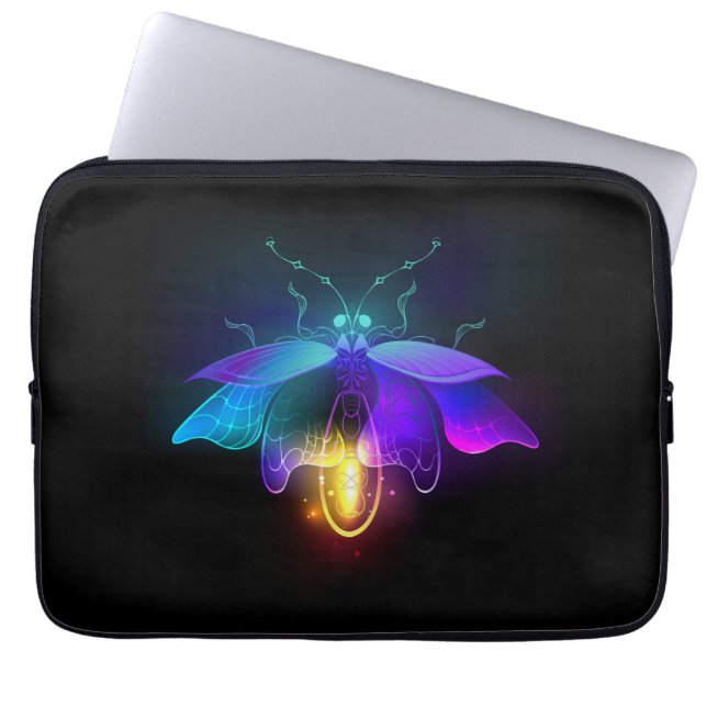 Funda Para Portátil Neon Firefly en negro (Frente)