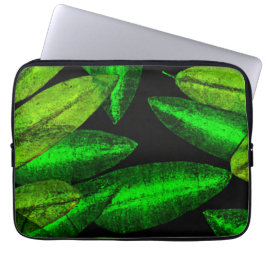 Funda Para Portátil Neon Green Leaves Art. Comprar ahora