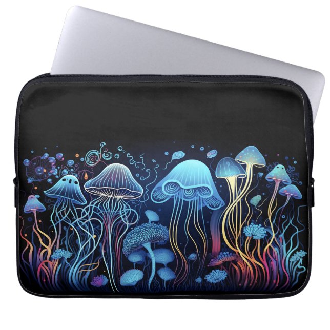 Funda Para Portátil Neon Jellyfish (Frente)
