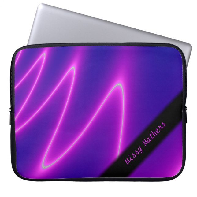 Funda Para Portátil Neon Pink Lightning Personal (Frente)