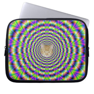 Funda Para Portátil Neon Pulse Portátil Sleeve + gato