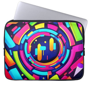 Funda Para Portátil Neon Pulse: Una sinfonía digital
